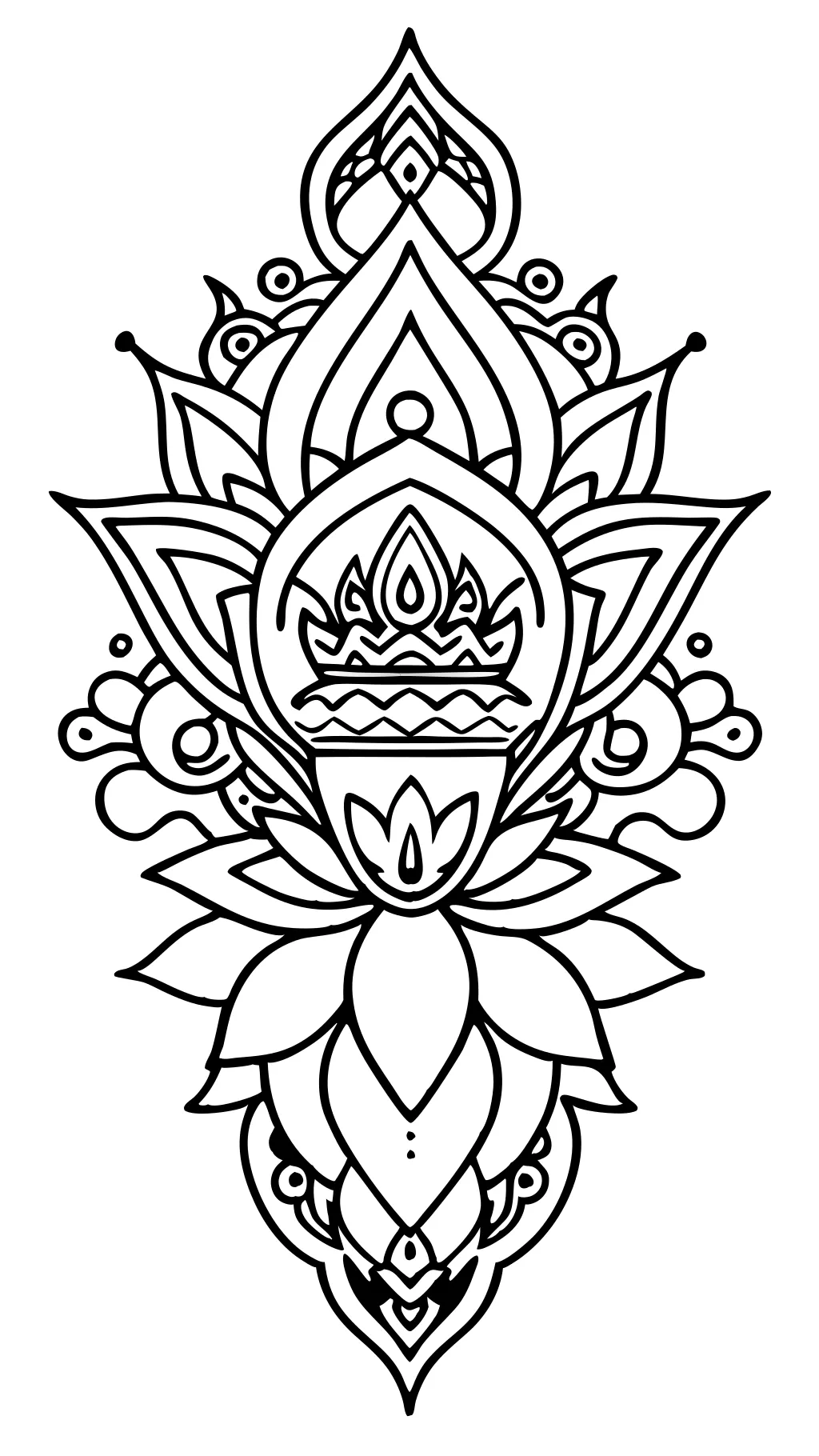 pages à colorier adultes tatouage